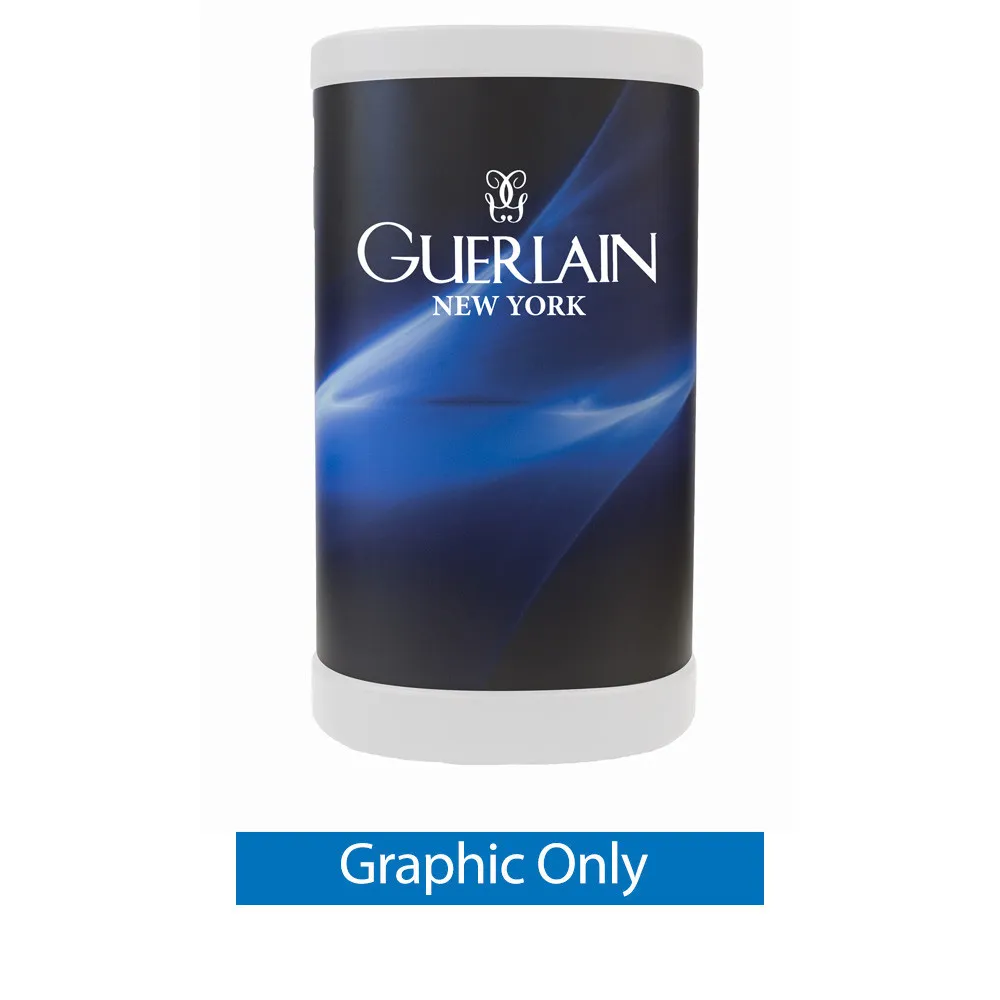10 ft Fabric Pop Up Display - H Curved Graphic Package