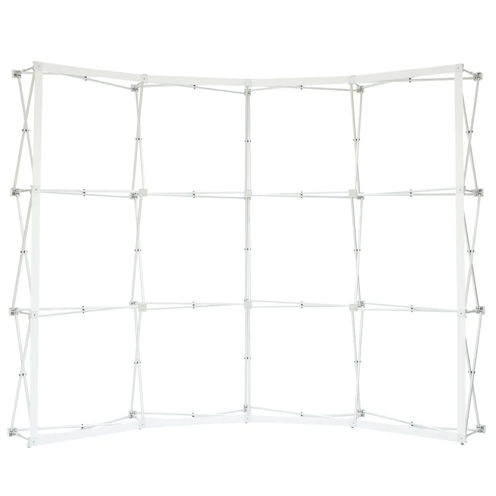 10 ft Fabric Pop Up Display - H Curved Graphic Package