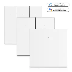 1/2/3 Gang Tuya WiFi BT Smart Button Switch EU Plug APP Remote Control Timing Function Voice Control Work with Alexa Google Assistant TmallGenie