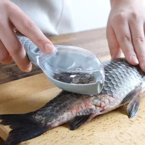 1PC Plastic Fish Scraping Device Cleaning Tool Fish Skin Scraper Peeler Remover Home Kitchen Cooking Tools Useful