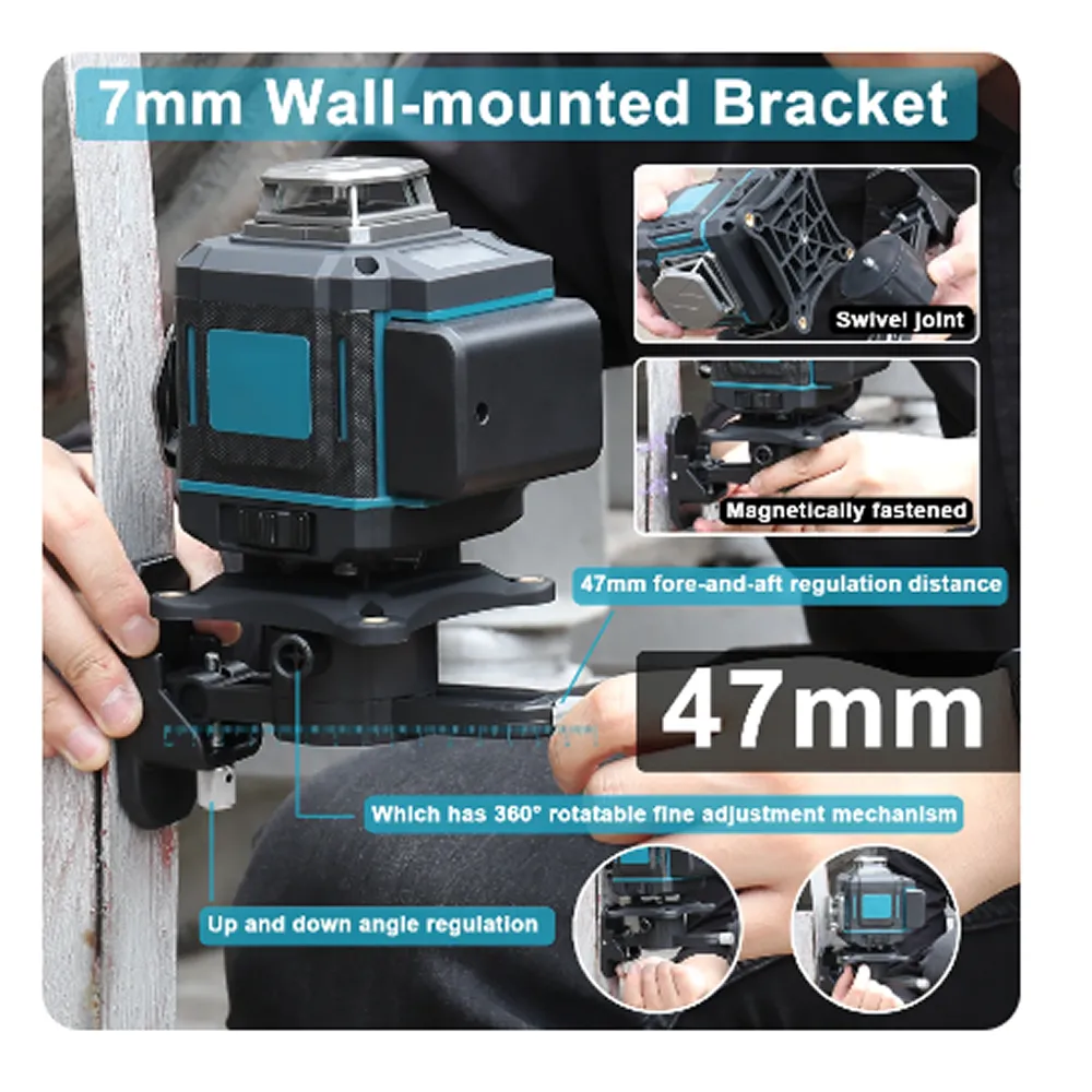 5V Lithium-Ion Rechargeable Green Multi-Line Laser