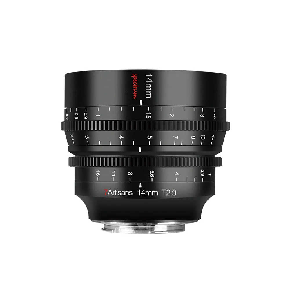7Artisans 14mm T2.9 Full Frame Cine Lens E/L/Z/R mount