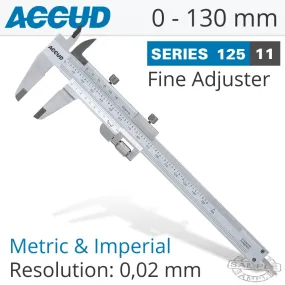 ACCUD VERNIER CALIPER 0-130MM AC125-005-11