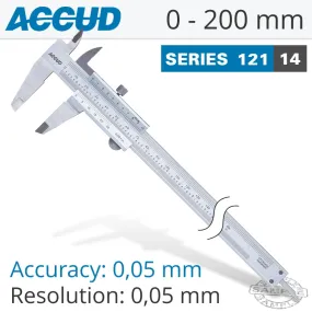 ACCUD VERNIER CALIPER 0-200MM ( 0.05MM) AC121-008-14