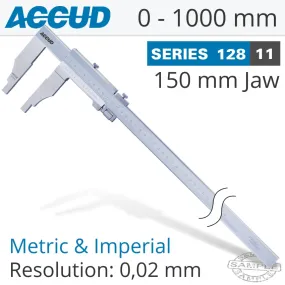 ACCUD VERNIER CALIPER JAW LENGTH 150MM 0-1000M AC128-040-11