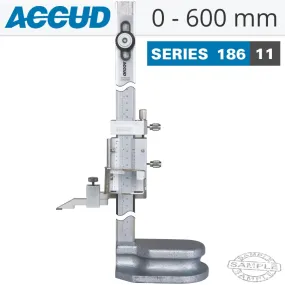 ACCUD VERNIER HEIGHT GAUGE 300MM 0.04MM ACC. 0.02MM GRAD. S/STEEL AC186-024-11