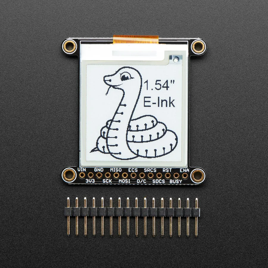Adafruit 1.54" Monochrome eInk / ePaper Display with SRAM - 200x200 Monochrome