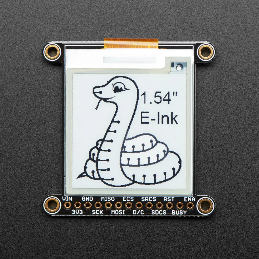 Adafruit 1.54" Monochrome eInk / ePaper Display with SRAM - 200x200 Monochrome