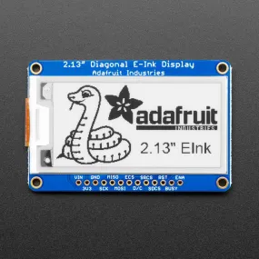 Adafruit 2.13" Monochrome eInk / ePaper Display with SRAM - 250x122 Monochrome with SSD1680