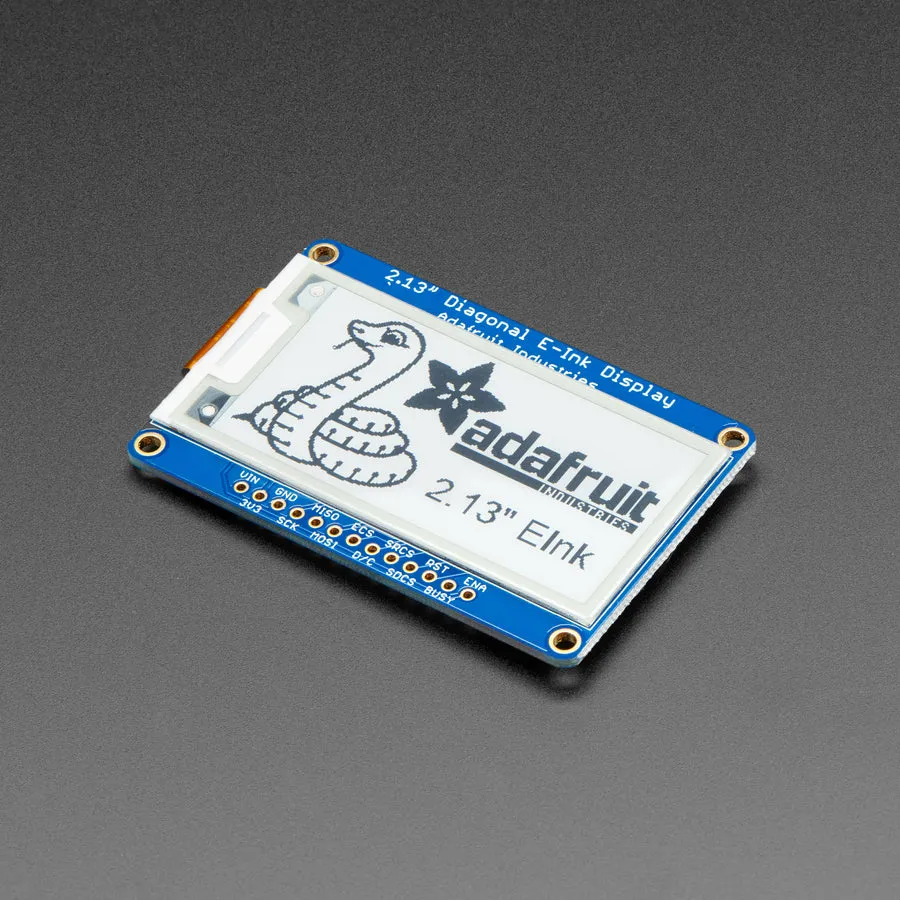 Adafruit 2.13" Monochrome eInk / ePaper Display with SRAM - 250x122 Monochrome with SSD1680