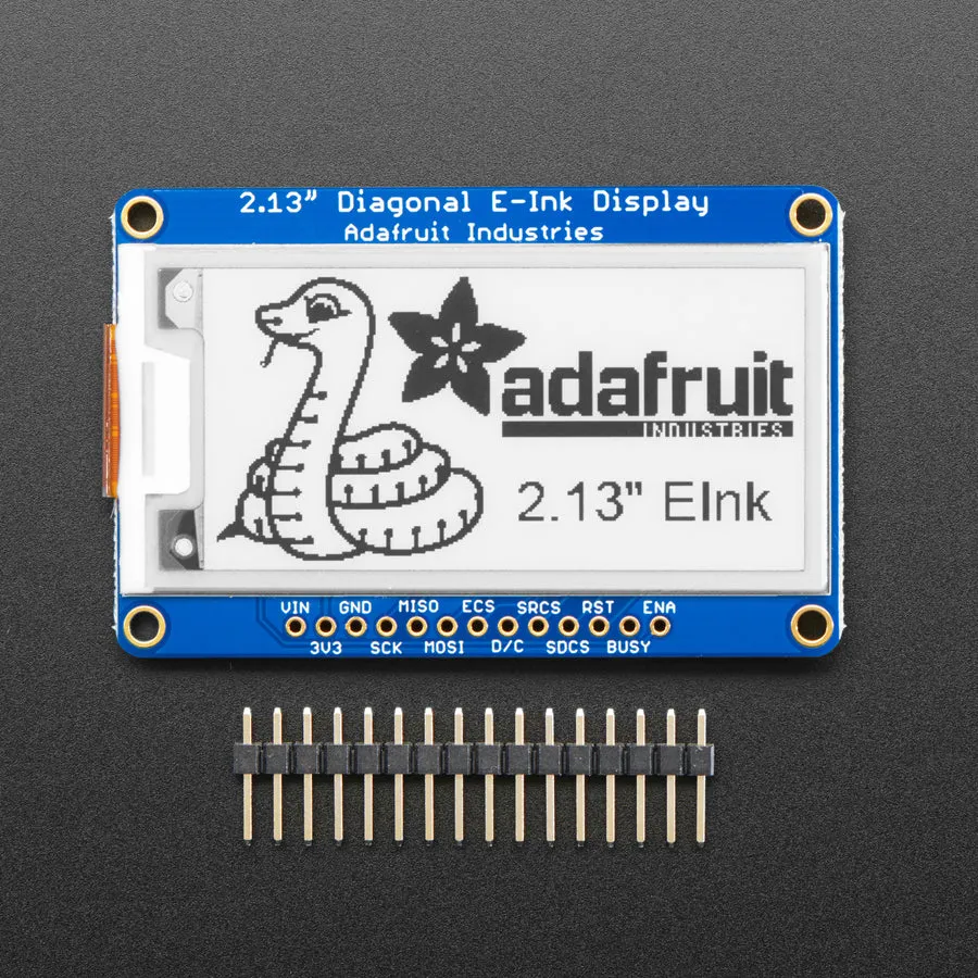 Adafruit 2.13" Monochrome eInk / ePaper Display with SRAM - 250x122 Monochrome with SSD1680
