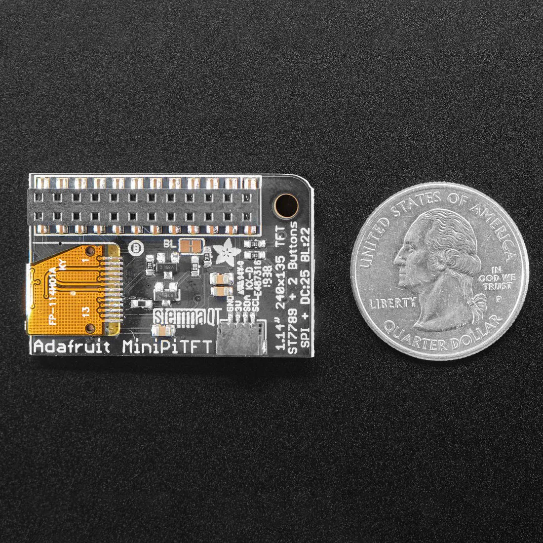 Adafruit Mini PiTFT - 135x240 Color TFT Add-on for Raspberry Pi