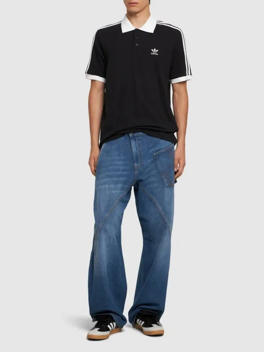 adidas Originals   3-Stripe cotton polo 