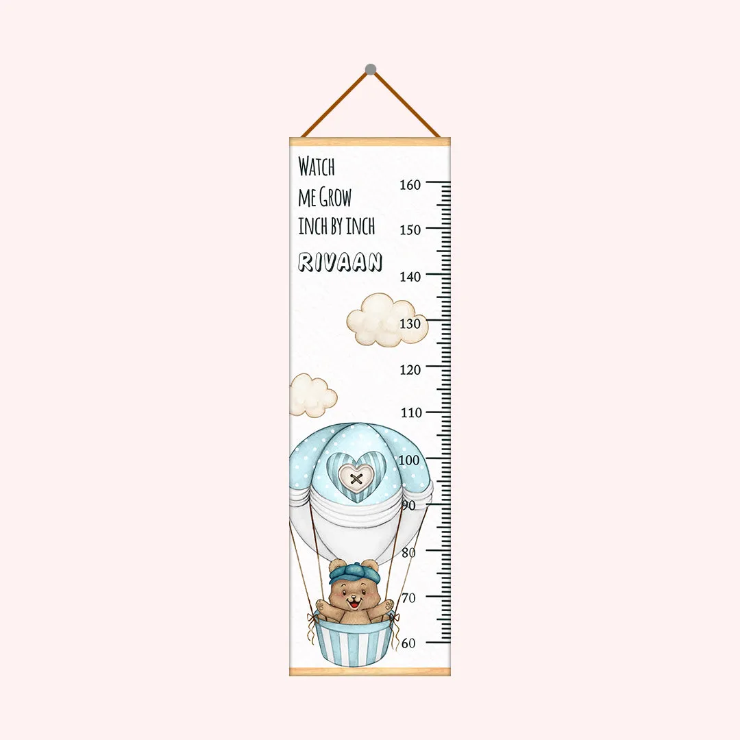 Air Balloon theme Kids Growth scale