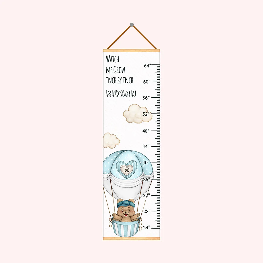 Air Balloon theme Kids Growth scale