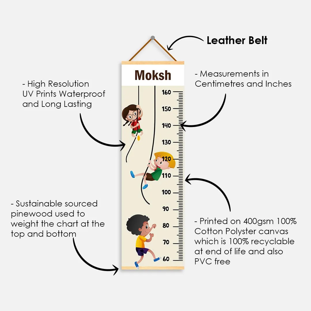 Air Balloons theme Kids Growth scale