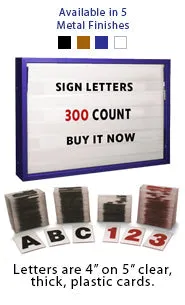 All-Weather, Freestanding 72x48 Heavy-Duty Reader Boards   2 Posts | Lockable Metal Cabinet, Two-Sided