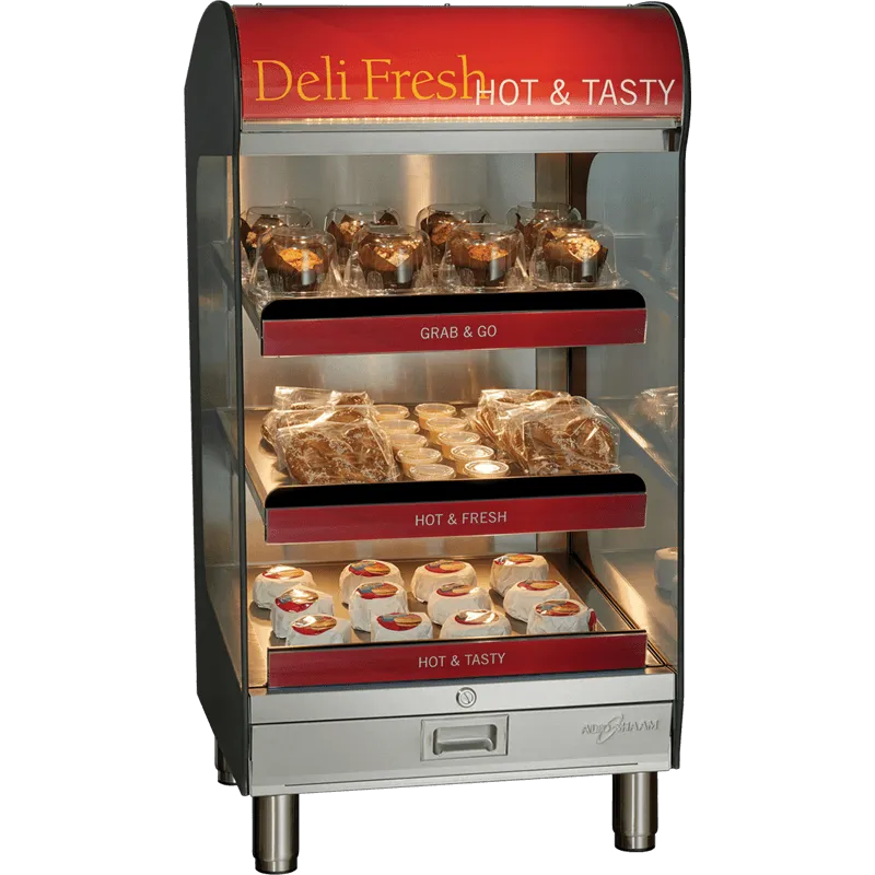 Alto Shaam - HSM-24/3S COUNTERTOP HEATED SHELF MERCHANDISER 3 SHELVES, 16 POUND MAX PER WARMING SHELF