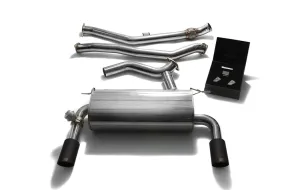 ARMYTRIX Stainless Steel Valvetronic Catback Exhaust Dual Matte Black BMW 335i | 435i F3x 2012-2015