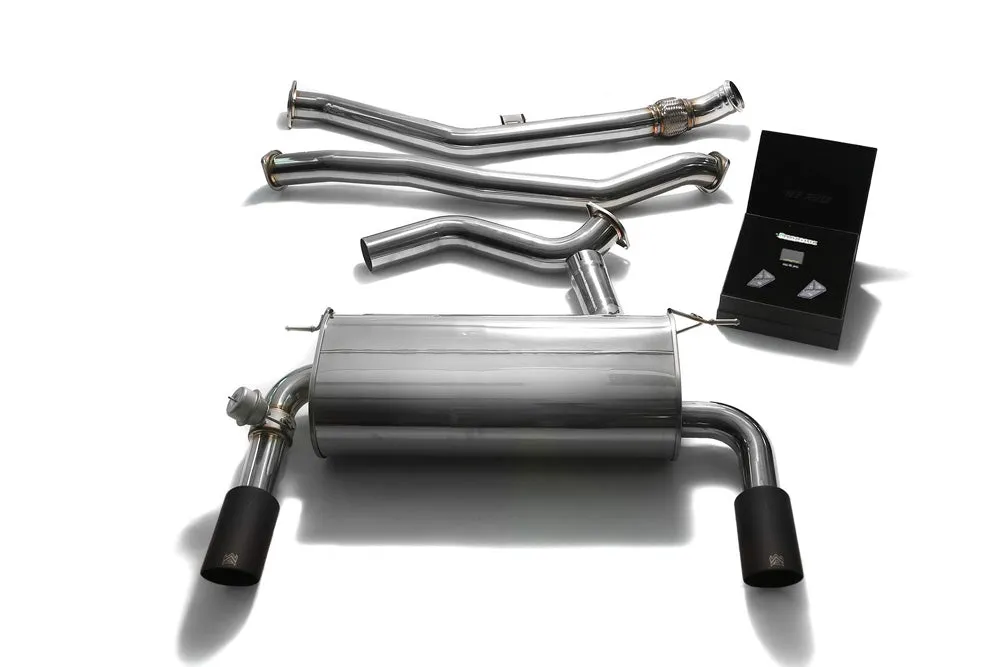 ARMYTRIX Stainless Steel Valvetronic Catback Exhaust Dual Matte Black BMW 335i | 435i F3x 2012-2015