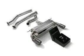 ARMYTRIX Stainless Steel Valvetronic Catback Exhaust System Dual Carbon Tips BMW 340i | 440i F3X 2016-2020