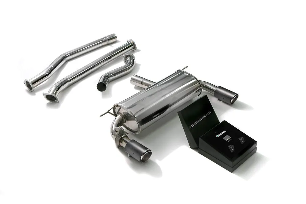 ARMYTRIX Stainless Steel Valvetronic Catback Exhaust System Dual Carbon Tips BMW 340i | 440i F3X 2016-2020