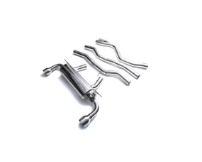 ARMYTRIX Stainless Steel Valvetronic Catback Exhaust System Dual Chrome Silver Tips OE Actuator Toyota Supra 3.0 Turbo A90 2020-2021