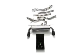 ARMYTRIX Stainless Steel Valvetronic Exhaust System Dual Carbon Tips BMW M140i | M240i F2X 2017-2021