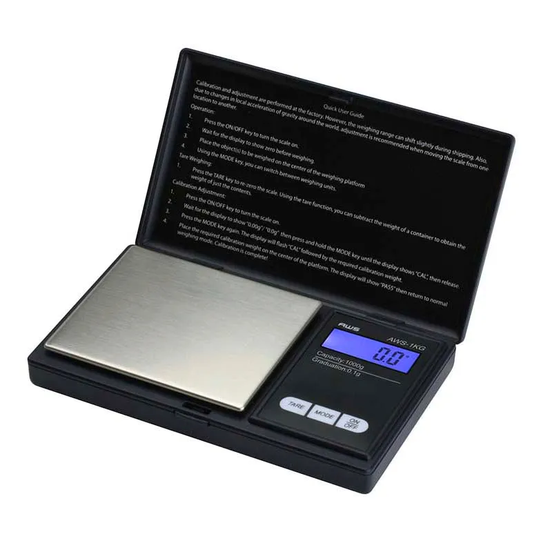AWS 1000 Digital Pocket Scale - 1Kg
