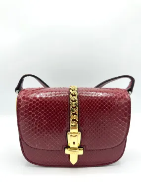 Azalea Python Sylvie Flap Bag