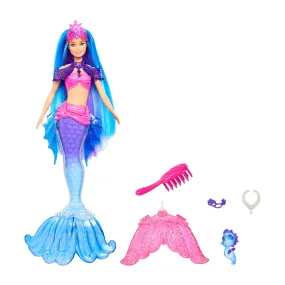 Barbie Mermaid Malibu Doll with Seahorse Pet and Accessories for Kids Ages 3 