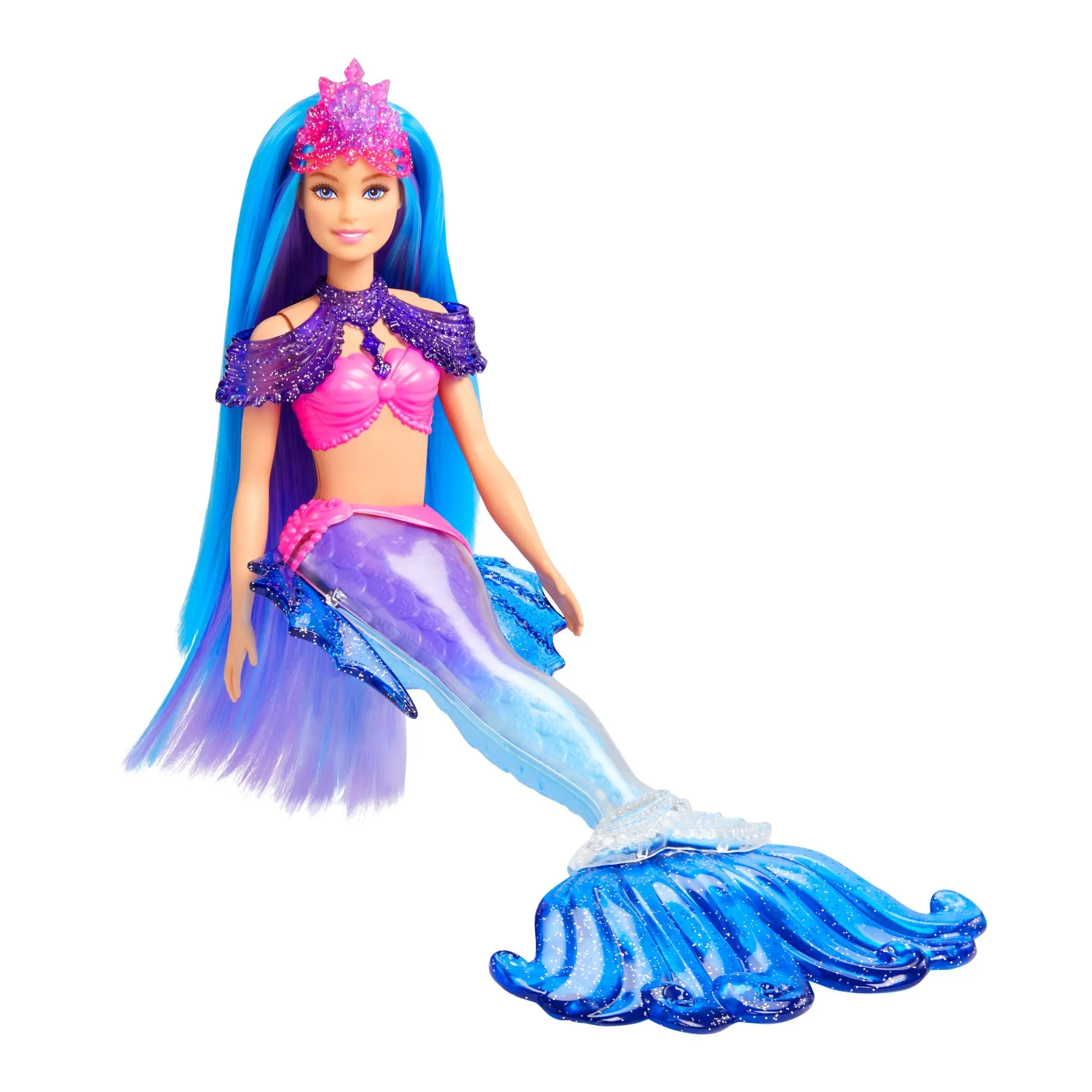 Barbie Mermaid Malibu Doll with Seahorse Pet and Accessories for Kids Ages 3 