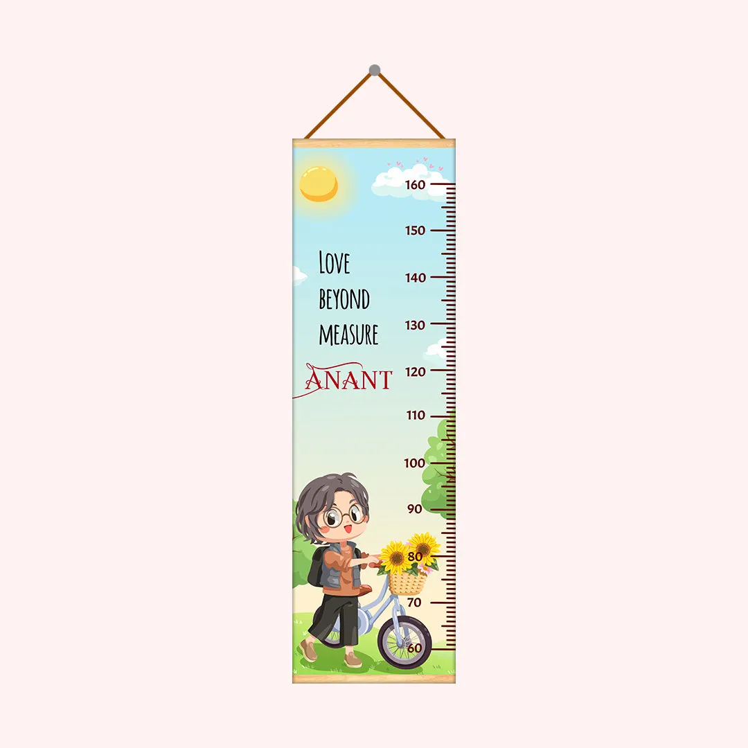 Bicycle theme Kids Growth scale
