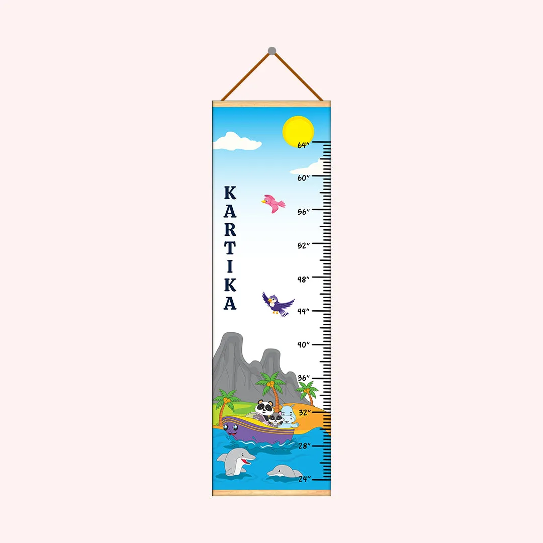 Birds And Sea Animals theme Kids Growth scale