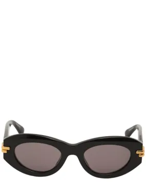 Bottega Veneta   BV1322S Mitre acetate oval sunglasses 