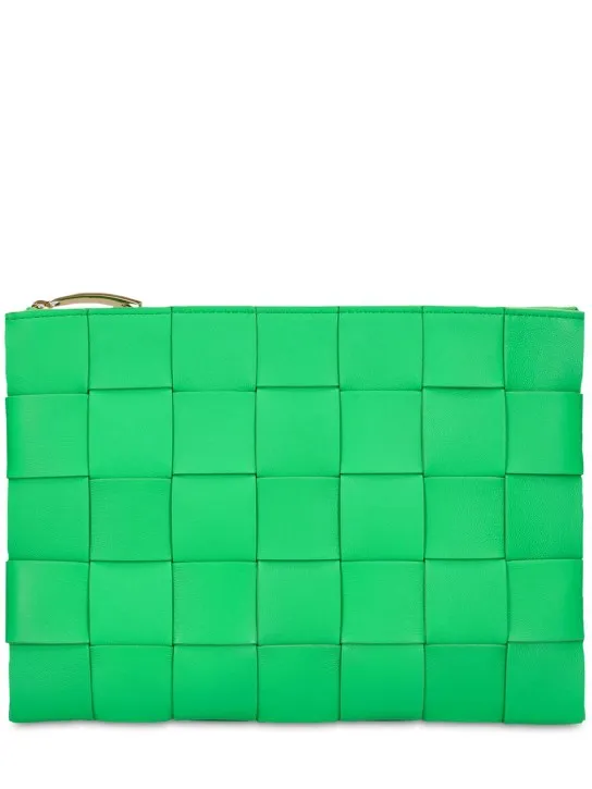 Bottega Veneta   Medium Intreccio nappa leather pouch 