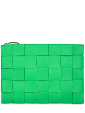 Bottega Veneta   Medium Intreccio nappa leather pouch 
