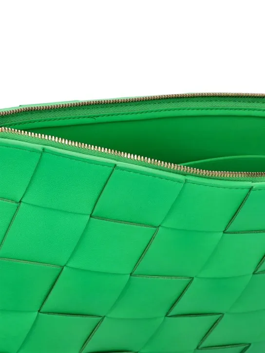 Bottega Veneta   Medium Intreccio nappa leather pouch 