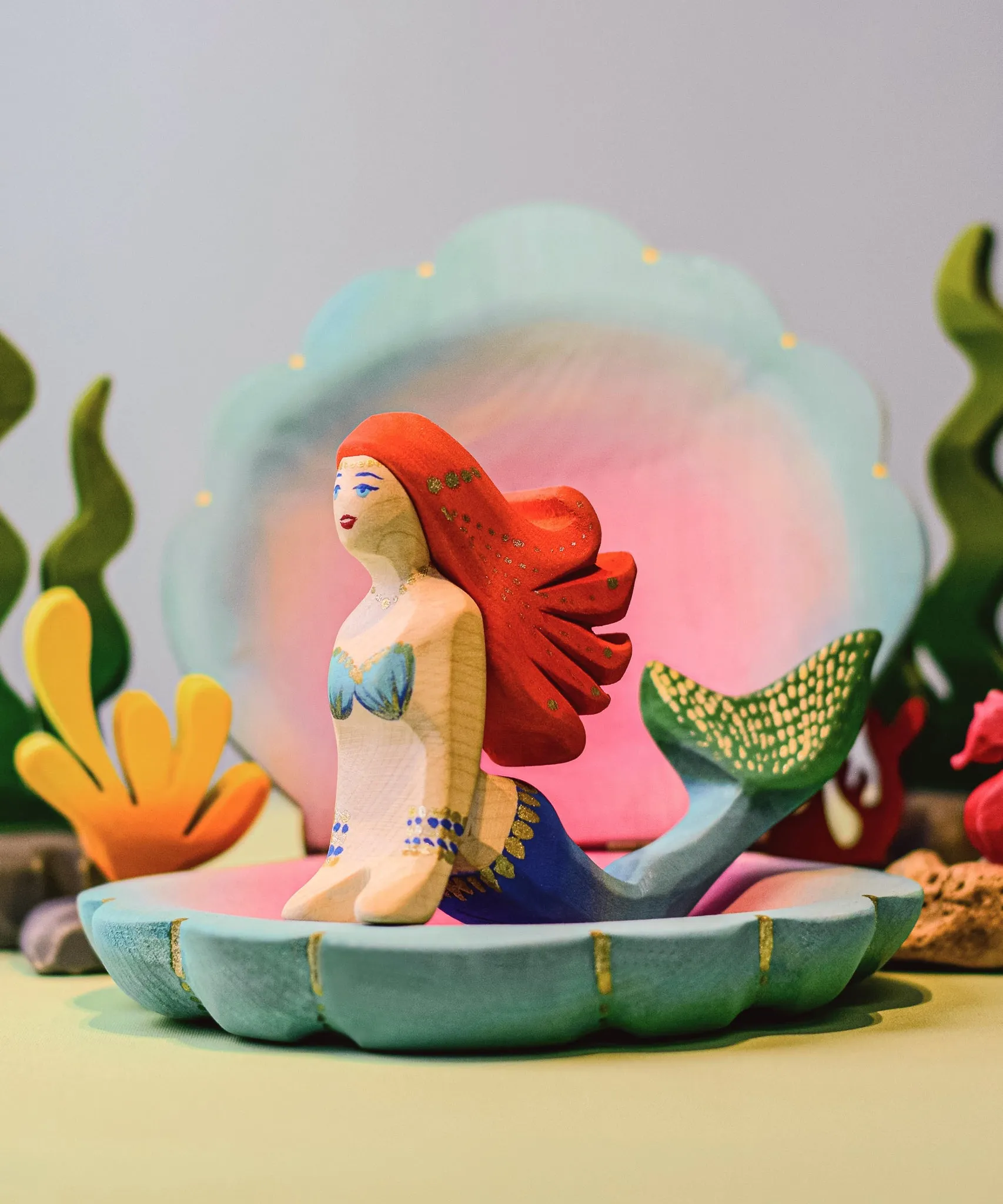 Bumbu Wooden Mermaid