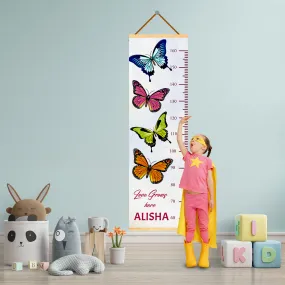 Butterfly theme Kids Growth scale