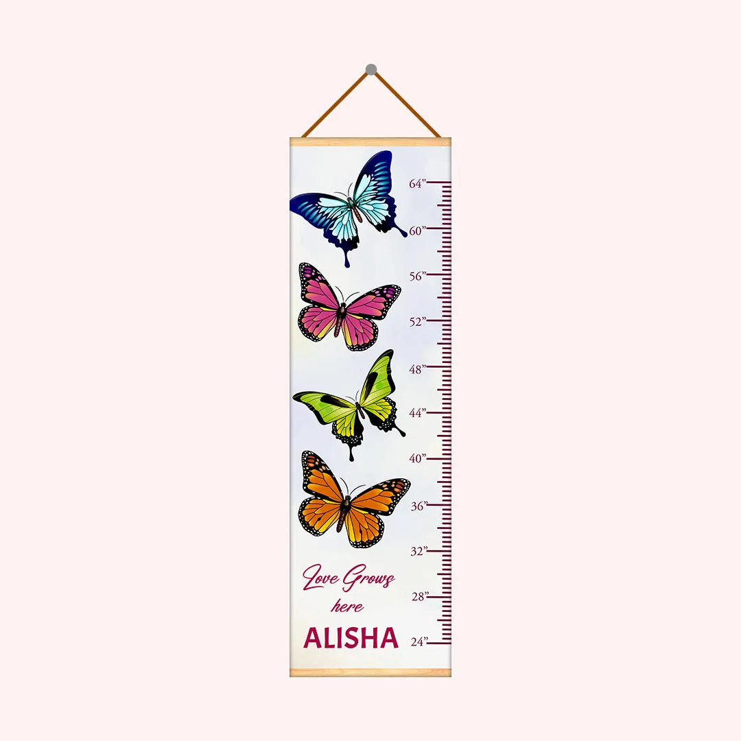 Butterfly theme Kids Growth scale