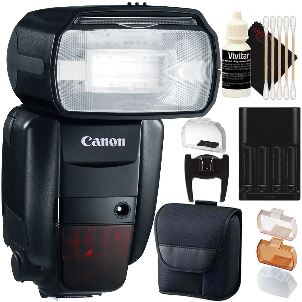 Canon 600EX Speedlite Flash Black 5739B002 with Canon Original Case   Bundle
