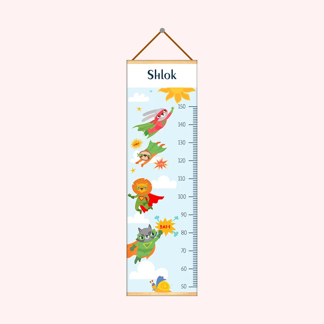 Cartoon theme Kids Growth scale