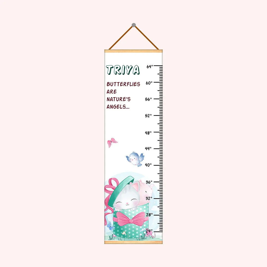 Cat And Sparrow theme Kids Growth scale