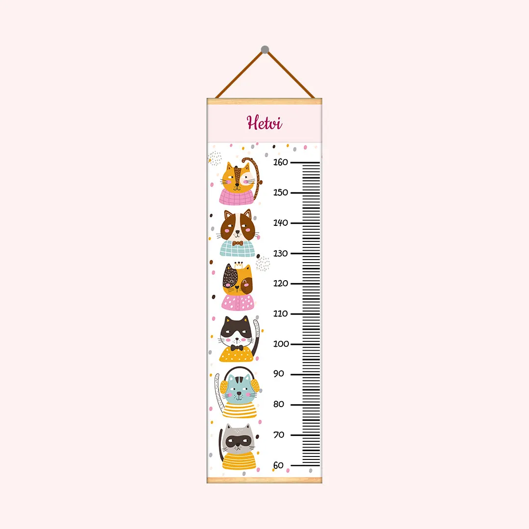Cat theme Kids Growth scale