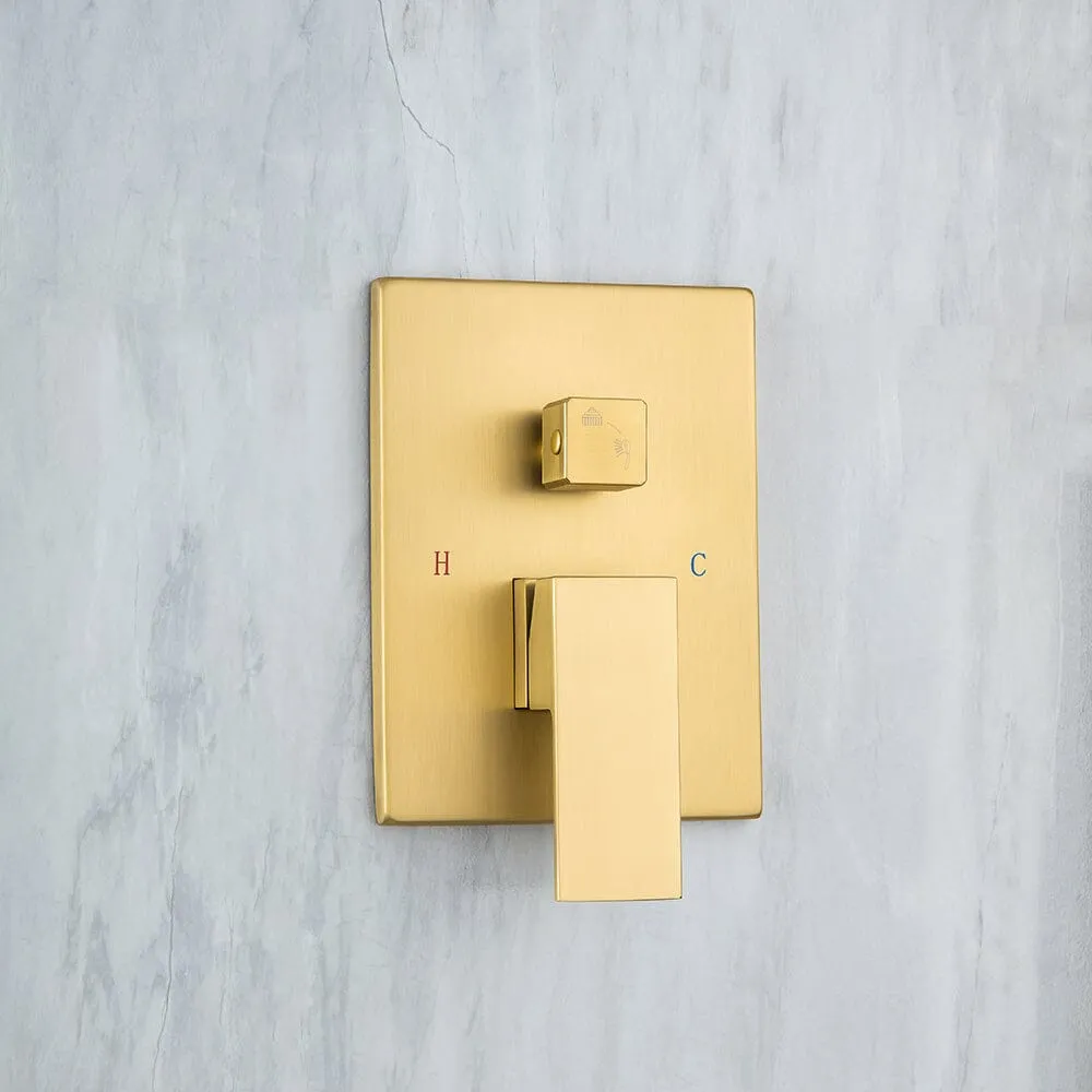 Ceiling Mount Shower 2 Spray Patterns with 2.5 GPM 12 in. Rain Shower Head Systems