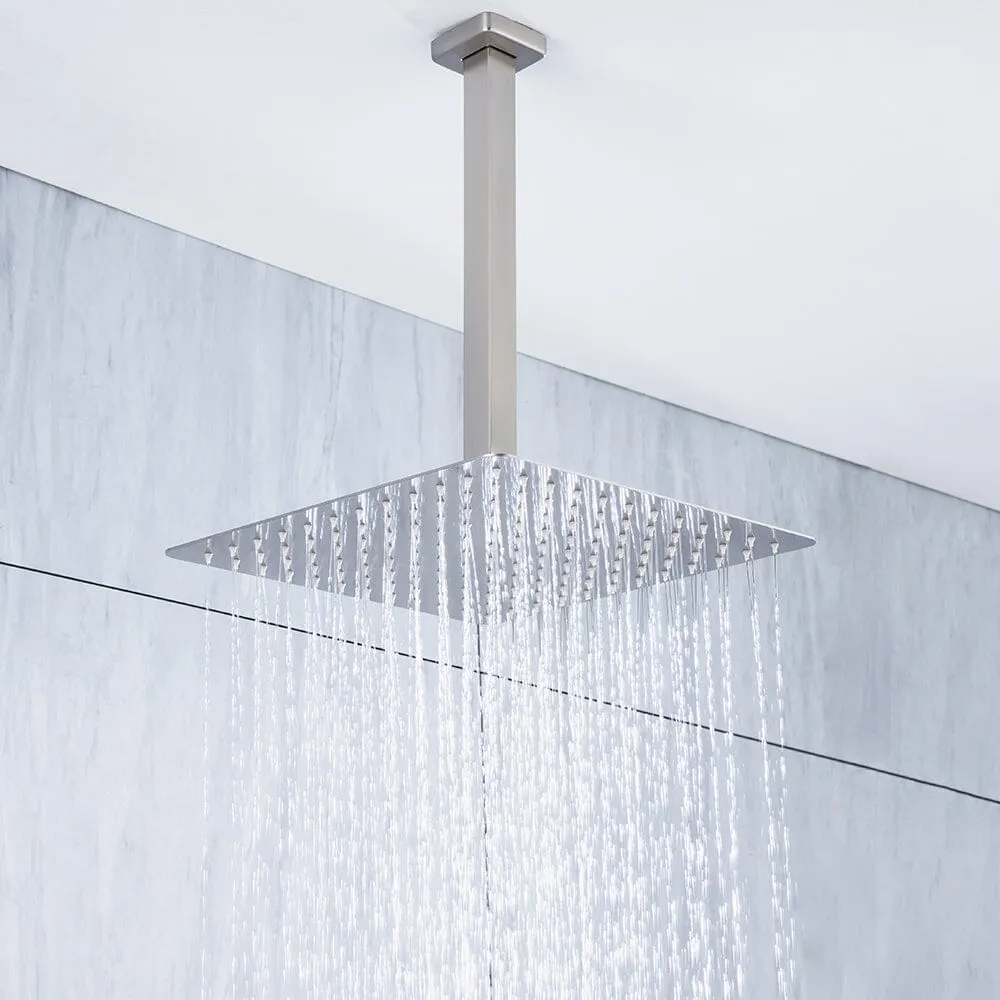 Ceiling Mount Shower 2 Spray Patterns with 2.5 GPM 12 in. Rain Shower Head Systems