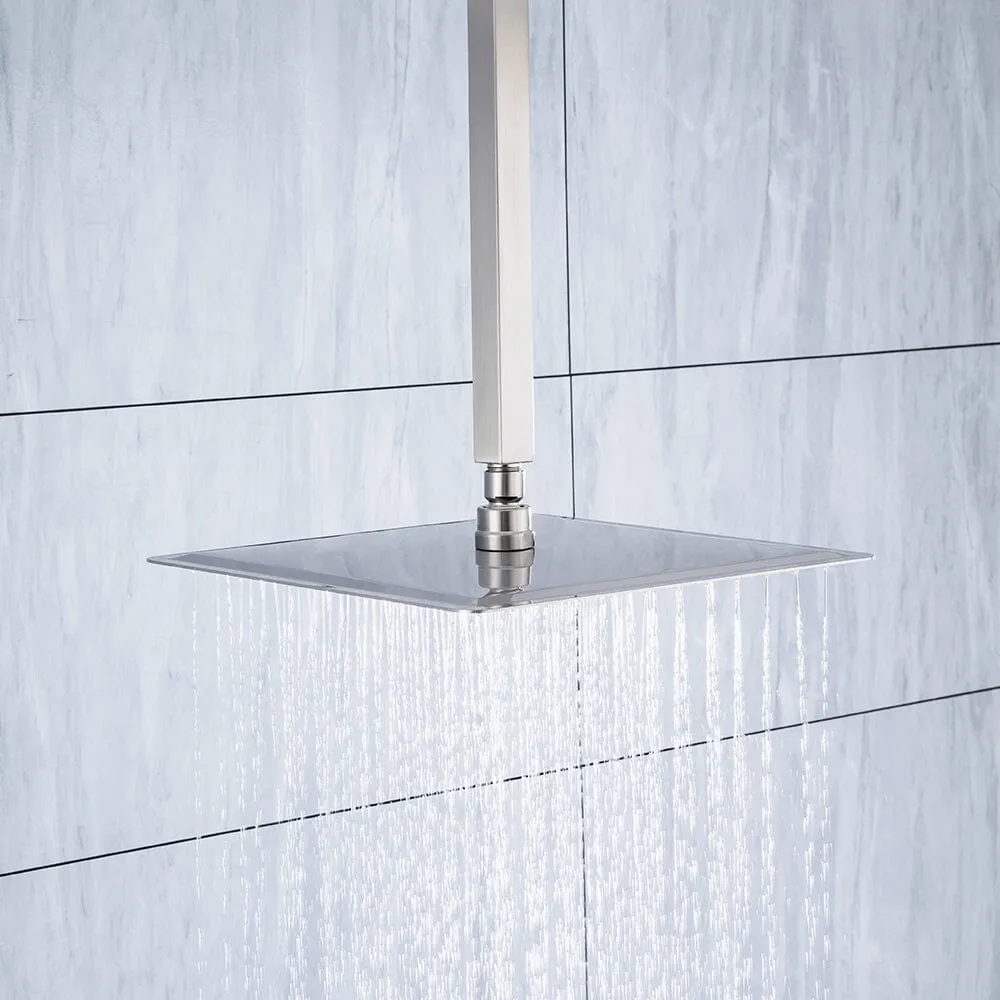 Ceiling Mount Shower 2 Spray Patterns with 2.5 GPM 12 in. Rain Shower Head Systems