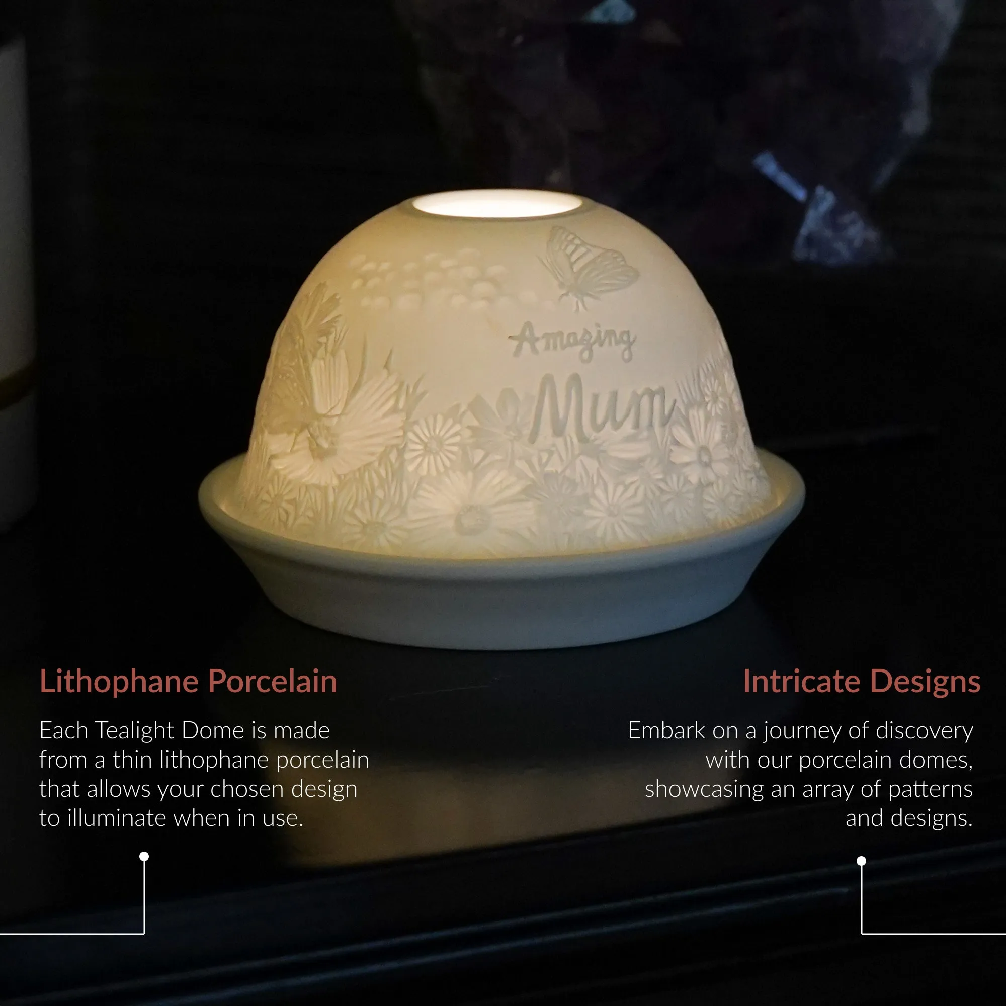 Cello Tealight Dome - Amazing Mum