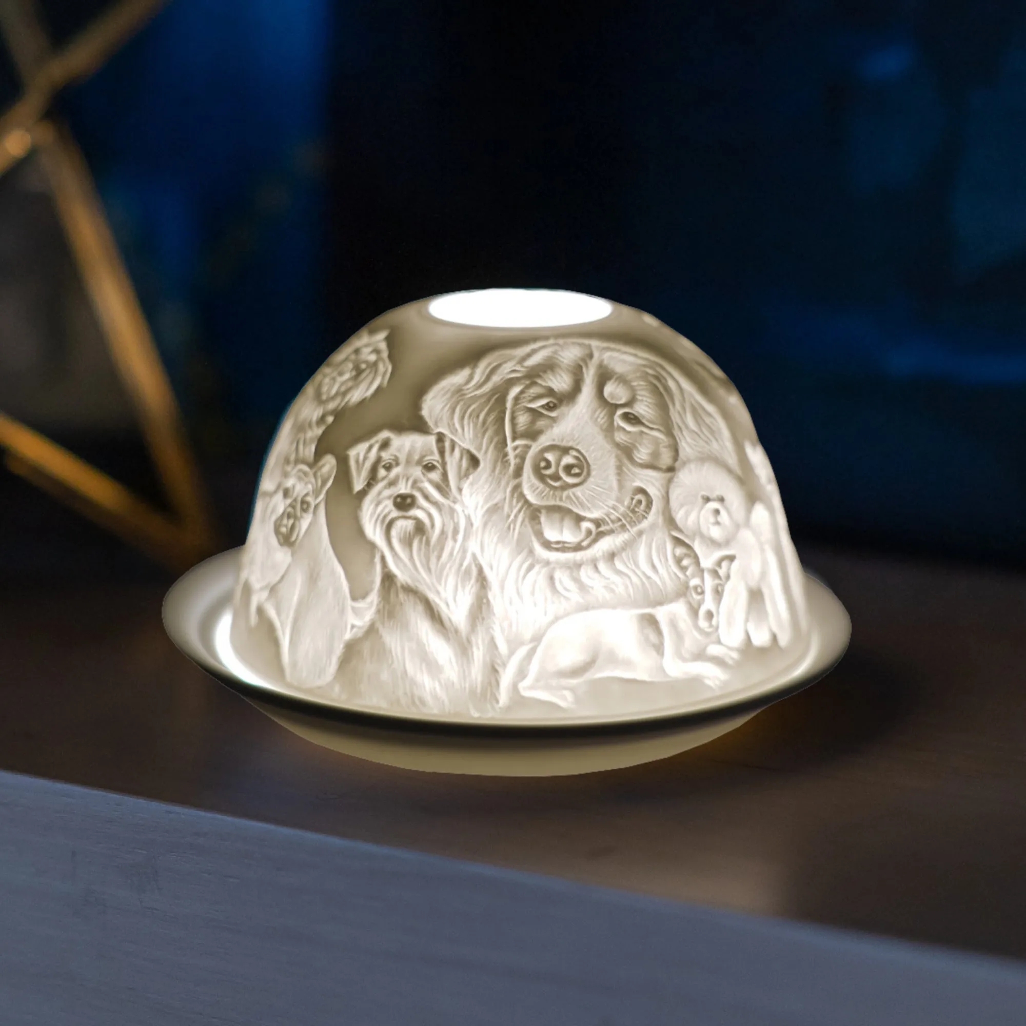 Cello Tealight Dome - Dog
